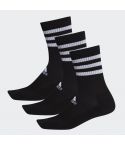 Crew Socks 3paar Gevoerd Zwart/Wit