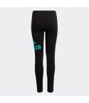 Legging met logo Junior Zwart/Appelblauwzeegroen_1