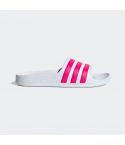 Adilette Aqua Badslippers Junior Wit/Roze_1