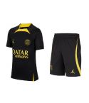 PSG Dri-Fit Strike T-shirt&Short Junior Zwart/Geel_1