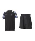 NJR Creativity T-shirt & Short Junior Zwart/Multi_1