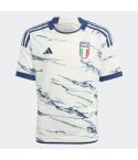 FIGC Away Shirt Junior Wit/Blauw_1