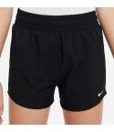 High-waisted Trainingsshort Meisjes Zwart_1