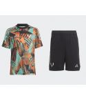 Messi T-shirt & Short Junior Oranje/Groen/Zwart_1