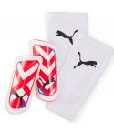 Ultra Flex Sleeve Scheenbeschermers Wit/Rood_1