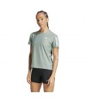 Running T-shirt Kakigroen/Wit_1