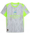 MCFC Third Shirt & Short Junior Lichtgrijs/Fluogroen _1