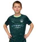 Manchester City FC 4de Shirt & Short Junior Donkergroen_1