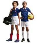 FFF Frankrijk Home Shirt & Short WK26 Junior Donkerblauw/Wit/Brons_1