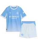 Manchester City FC Home Shirt & Short 2026/27 Junior Lichtblauw/Wit_1