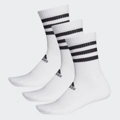 Crew Socks 3paar Gevoerd Wit/Zwart