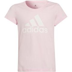 Essentials T-shirt met Logo Meisjes Roze/Wit_1