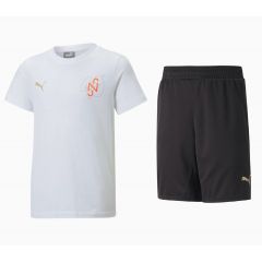 Neymar JR Diamond T-shirt & Short Junior Wit/Zwart