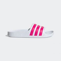 Adilette Aqua Badslippers Junior Wit/Roze_1