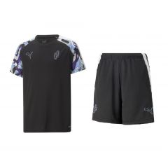 NJR Creativity T-shirt & Short Junior Zwart/Multi_1