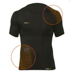 Knapman Compressie Shirt Korte Mouw Zwart_1