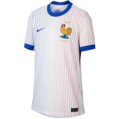 FFF EK2024 Away T-shirt en Short Junior Wit/Blauw_1