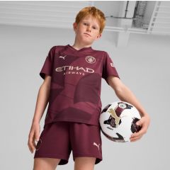 MCFC Third Jersey en Short Junior Bordeaux/Goud_1