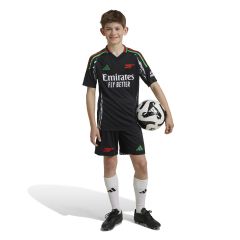 Arsenal Away Set 2024/25 Junior Zwart/Wit_1