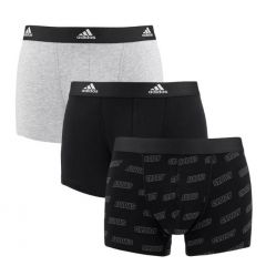 Adidas 3-Pack Boxershort Zwart/Grijs/Zwart