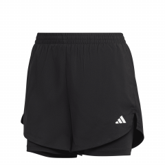 Running 2-in-1 Short Dames Zwart_1