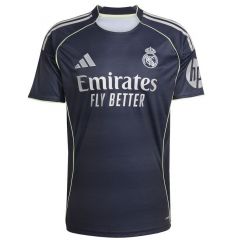 Real Madrid Away Shirt 2025/26 Donkergrijs/Zilver/Lichtgroen_1