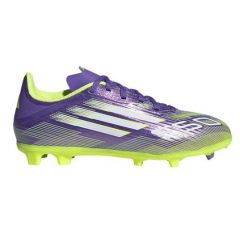 F50 League FG/MG Junior Paars/Wit/Neongeel_1