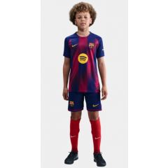 FC Barcelona Home Shirt & Short 2025/26 Junior Rood/Blauw/Geel_1