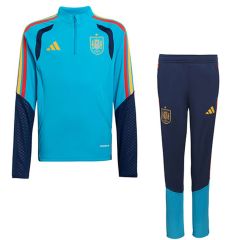 RFEF Spanje Trainingspak WK26 Junior Curaçao/Marine/Geel _1