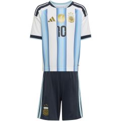 AFA Argentinië Home Mini Set Messi 10 WK26 Wit/Marine/lichtblauw_1