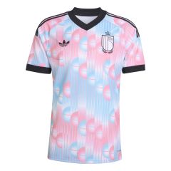 RBFA Belgë Away Shirt WK26 Lichtblauw/Zwart/Roze_1