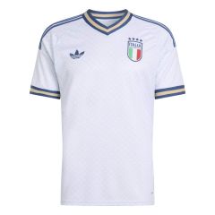 FIGC Italië Away Shirt WK26 Lichtblauw/Navy/Goud_1