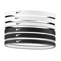 Nike Elastische Haarbandjes 6-pack Wit/Zwart