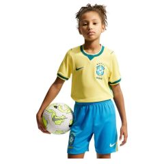 CBF Brazillië Home Shirt & Short WK26 Junior Geel/Groen/Blauw_1
