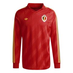 RBFA België Retro Home Shirt 1986 Rood/Geel/Zwart_1