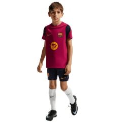 FC Barcelona Dri-Fit Strike T-shirt & Short Junior Bordeaux/Geel/Blauw_1