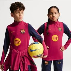 FC Barcelona Dri-Fit Strike Trainingspak Junior Bordeaux/Geel/Blauw_1