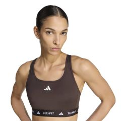 Techfit Sportbh Donkerbruin/Wit_1