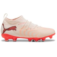 Future 9 Match FG/AG Junior Beige/Bordeaux/Oranje_1